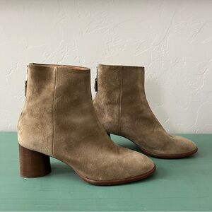 Rag and Bone Suede Heel Ankle Boots